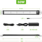hygger 50W Smart Aquarium Light, Bluetooth LED Light with App Control, Full Spectrum Fish Tank Light with 24/7 Lighting Cycle, 5 Modes, Adjustable Timer, for 36"-42" Freshwater Planted Tank