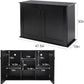 REPTI ZOO Reptile Aquarium Terrarium Wooden Stand and Cabinet with Adjustable Shelf for 48L x 18W inch Amphibian/Fish Sea Salt Water Tank Terrarium(Cabinet Only)