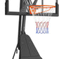 Basketball Hoop Outdoor Portable 44/48 Inch Backboard, 10ft Quickly Adjustable Basketball Goal System with Wheels for Court/Backyard/Driveway