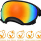 Medium Dog Sunglasses with Adjustable Strap UV Protection, Winproof Dog Puppy Sunglasses, Suitable for Medium Dog Pet Glasses, Dogs Eyes Protection,Soft Dog Goggles
