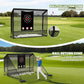 10x7ft Golf Hitting Practice Net with Dual Side Net Barriers & Durable Heavy Duty Steel Frame, Golf Nets Backyard Driving, Chipping & Swing Training for Indoor&Outdoor