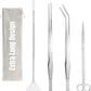 Hiceeden 4 Pcs 15 Inch Long Aquarium Aquascape Tools, Stainless Steel Aquascaping Tools Kit Include Aquarium Tweezer, Scissor, Spatula, Aquatic Plants Tool Set with Storage Pouch for Fish Tank