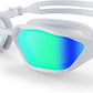 Swim Goggles, Unisex Adult Swimming Goggles for Men Women Youth - Anti Fog, Anti UV, No Leakage, HD Wider View