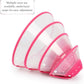 Andiker Pet Cone Recovery Dog Cone Adjustable Dog Collar Clear Padded Collar with Breathable Soft Edge Plastic Puppy Cone Protect The Neck Surgery Recovery Designed for Cats and Puppies (Small, Pink)