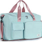 FIORETTO Women's Gym Duffle Bag with Shoes Compartment, 37L Capacity, Ideal for Travel, Gym, Sports, Duffel, Weekender