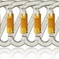 SOB Auto Locking Climbing Carabiner Clips,Heavy Duty Asymmetrical Carabiner Connector Used for Rappelling Gear Rescue Outdoor Projects Dog Leash