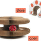 Kitty Curls Cat Toy Kurlz, Interactive Scratch Pad, Foldable Accordion,Cat Recyclable Scratcher with Ball (Pink)
