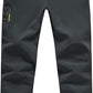 Rdruko Men's Snow Pants Waterproof Insulated Winter Hiking Pants Snowboard Fleece Lined Softshell Ski Pants