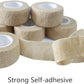 6 Pack 1" x 5 Yards Self Adhesive Bandage Wrap Breathable Cohesive Vet Wrap for Pets, Elastic Self-Adherent Tape for Sports, Wrist, Ankle (Skin Color)