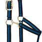 Weaver Leather Nylon Horse Halter, Padded and Adjustable, Chin and Throat Snap Hook Halters for Horses, Brass Plated Halters for Training