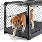 DIGGS Revol Collapsible Dog Crate with Wheels - Premium Portable Dog Crate - Safe, Stylish, and Convenient Indoor Kennel (Charcoal, Medium)