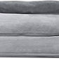 Furhaven Cooling Gel Dog Bed for Large Dogs w/ Removable Bolsters & Washable Cover, For Dogs Up to 95 lbs - Plush & Suede Sofa - Gray, Jumbo/XL