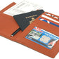 Passport Light Brown Sheep Leather Unisex Wallet Executive Boarding Pass Holder