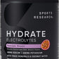 Sports Research® Hydrate Electrolytes Powder - Sugar-Free & Naturally Flavored with Vitamins, Minerals, and Coconut Water - Supports Hydration - Passion Fruit - 90 Servings