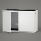 LANDEN Aquarium Stand and Cabinet, for up to 105Gal Tank, Fish Tank, Nano Foam Leveling Mat Included, Contemporary and Simple Design W47.2xD23.6xH31.49 in Wooden Matte White Painted (Stand Only)