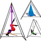 KT Dedicated Stand Frame For Aerial Yoga And Therapy Sensory Hammock Model KT1.1520YG. Foldable, Portable, Height Adjustable, Stable and Durable Upgraded Yoga Swing Stand Frame