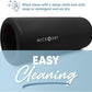 MICRODRY Deluxe Fitness Foam Back Roller for Muscle Relief, Roller for Yoga, Stretching, Deep Tissue Firm Massage & Trigger Point Release, Exercise Workout at Home or Gym, 13x5.3", Black