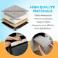 APetsPlanet Dog Car Seat Cover for Back Seat Hard Bottom - Waterproof Backseat Extender for Dogs - Pet Hammock for Car, Truck, SUV - Protector Bed with Mesh Window & Storage - Gray, with Door Covers