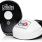 Fairtex FMV9 Contoured Focus Mitts |Striking Accuracy & Protection for Boxing, Muay Thai, Kickboxing |Ergonomic Design, Soft Padding, Secure Fit Leather