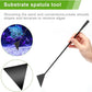 Quarium Aquascape Tools Kits, 4 in 1 Anti-Rust Aquatic Plant Aquascaping Tool Stainless Steel Black Tweezers Scissors Spatula for Aquarium Tank Clean Fish Tank Aquascape Tools Sets (black)