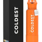 Coldest Insulated Water Bottle with Straw Lid - Stainless Steel Metal Insulated Bottle for Men & Women (Jupiter Orange, 40 oz)