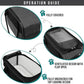 PetAmi Dog Purse Carrier for Small Dogs, Airline Approved Soft Sided Pet Carrier with Pockets, Ventilated Dog Carrying Bag for Puppy Cat, Dog Travel Supplies Bag, Sherpa Bed, Max 12 lbs, Dark Gray