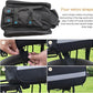Bike Rear Rack Bag,10-25L Bicycle Trunk Bag with Rain Cover, Pannier Bike Bag with 2 Side Foldable Panniers, with Reflective Strips and Shoulder Strap, for Shopping,Cycling,Trip (Black)
