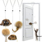 Cat Toys for Indoor Cats,Interactive Door Hanging Cat Toys Attached with Catnip/Feathers/Birds/Mouse Toys for Cats/Kitten Toys(3 Pack)