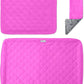 Paw Inspired Fitted Fleece Cage Liner Set for Ferret Nation, Critter Nation Single Unit (Bottom Pan Liner, Ramp Cover, Shelf Liner) for Ferrets, Rats, Chinchillas, Hedgehogs, Small Animals (Pink)