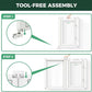FXW AuraSpace Acrylic Indoor Unleashed Dog Playpen for Medium Dogs, 35 Inch, 10 Panels, White