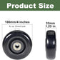 4" x 1.25" Push Cart Wheels PU Caster Wheel Workbech Wheels, Grocery Cart Wheels, Replacement Just Wheels for Platform Trucks, Rolling Instrument Road Cases, Trolleys 4 Inches Wheels 3/8" axle