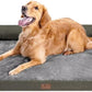 Large Dog Bed Orthopedic Washable - Removable Waterproof Cover Bed Pet - Large Big Dogs - Memory Foam - Couch Sofa with Removable Bolster - Dark Green Dog Bed