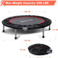 BCAN 38"/40''/48'' Foldable Mini Trampoline Fitness Trampoline with Safety Pad,Rebounder Exercise Trampoline for Adults Indoor/Garden Workout,Max Load 300lbs/440lbs