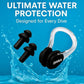2-Pack Premium Quality Silicone Swim Caps for Women, Men, Teens & Adults – Medium Size – Stretchable & Durable, Includes Ear Plugs & Nose Clip, Extra Room for Long Hair, Non-Slip & Waterproof
