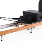 Pilates Reformer, ARKANTOS Reformer Pilates Machine Foldable Beech Wood Frame, Adjustable Resistance with Box and 2 Jump Boards, Easy Storage for Home Gym