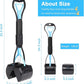 PPOGOO Non-Breakable Pooper Scooper for Large Medium Small Dogs with 24.3inch Long Handle High Strength Material Durable Spring, Easy Grass and Gravel Pick Up