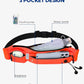 WATERFLY Running Belt Fanny Pack: Runner Marathon Jogging Waist Pack Sport Workout Exercise Fitness Phone Holder Belt for Men Women Jogger Slim Waistband