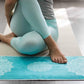 Yoga Design LAB | The Hand Towel | Premium Non Slip Hand Towel | Designed in Bali | Colorful Eco Printed + Quick Dry + Soft | Hot Yoga, Bikram, Ashtanga, Sport, Barre, Travel (Mandala Turquoise)