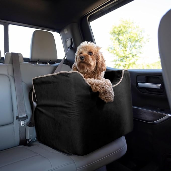 Snoozer Small Luxury Lookout Car Seat, Black and Herringbone