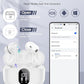 Wireless Earbuds, Bluetooth 5.4 Headphones Bass Stereo, Ear Buds with Noise Cancelling Mic, IP7 Waterproof in Ear Earphones, 36H LED Display Bluetooth Earbuds for Laptop Pad Phones Sports, White
