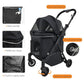 Pet Stroller for Small Dogs – No-Zip Deep Seat, Lightweight Compact Dog Stroller for Small Dogs & Cats with Reflective Trim Storage Basket Soft Waterproof Pad,Foldable Universal Coche para Perro