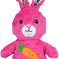 DODODOLA Dog Toys Stuffed Dog Toy with Crinkle Paper Cute Rabbit Plush Bunny Squeaky Dog Easter Toys Dog Chew Toys for Medium Large Breed