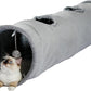 PAWZ Road Cat Tunnel 51 Inches Long Cat Toys Collapsible Tunnel 12 Inches in Diameter Large Cats Tube for Big Cats,Rabbits and Puppy- Large