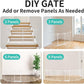 Extra Wide Baby Gate, 30" Tall 47" Wide Configurable Baby Gate Fireplace Safety Fence, Metal Pet Safety Playpen for Toddler/Pet/Dog Christmas Tree Fence (Whtie, 2-Panel)