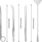 Aquarium Aquascaping Tool Stainless Steel Aquascape Tools Kit 4 in 1 Anti-Rust Fish Tank Starter Kit with Tweezers Scissors Spatula for Aquarium Plants (Silver)