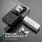 AGPTEK A02 MP3 Player with Bluetooth 5.3, 1.8 inch Screen Portable Music Player with Speaker, FM Radio, Voice Recorder, Supports Expanded Up to 128GB(Black, 32GB)
