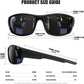 Polarized Sports Sunglasses Men UV400 Protection Lightweight Wrap Around Goggles for Cycling Fishing Driving Running
