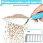 Cat Litter Scoop - Stainless Steel Metal Cat Litter Scoop-Sturdy Mesh Scooper - Mesh Shovel-Easy to Clean - Suitable for Cat Litter Box -Blue