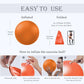 Soft Pilates Ball 9 Inch, Ideal Small Exercise Ball Between Knee Squeeze for Physical Therapy Yoga Core Medicine Abs Pt Bouncy, Mini Rubber Fitball Barre Workout Equipment for Women Men Kid Toddler