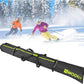 MOOCY Ski Bag for Air Travel, Unpadded Snow Bag Fits Skis Up to 200cm, Carrying Bag for Adults and Children